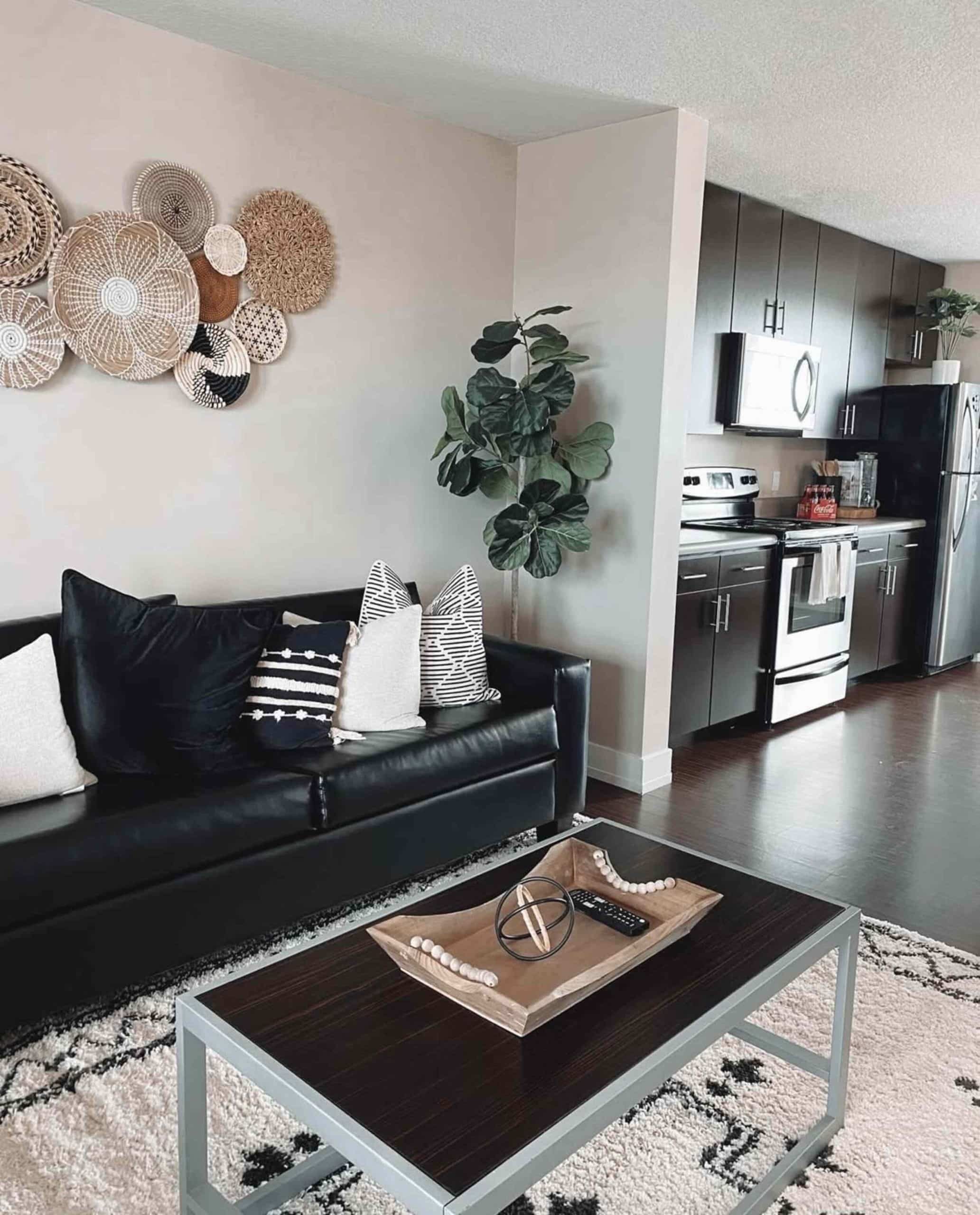 the avenue at norman apartments near university of oklahoma fully furnished living room scaled